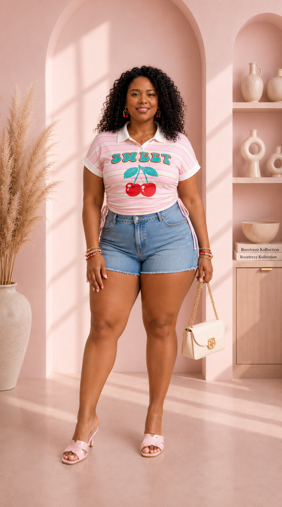 Cherry Bliss Polo Top