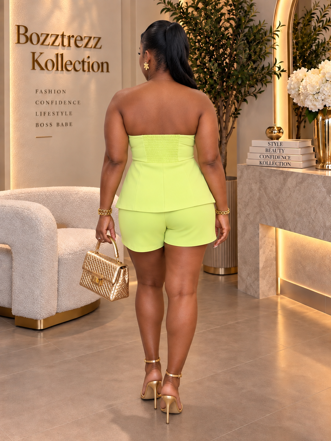 Capri Lime Luxe Romper
